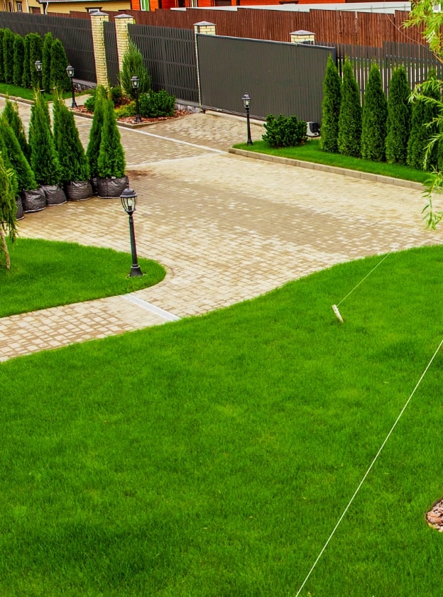 model de gard din sipca metalica poze