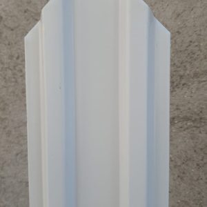 Șipcă semirotundă Alb Lucios RAL 9002